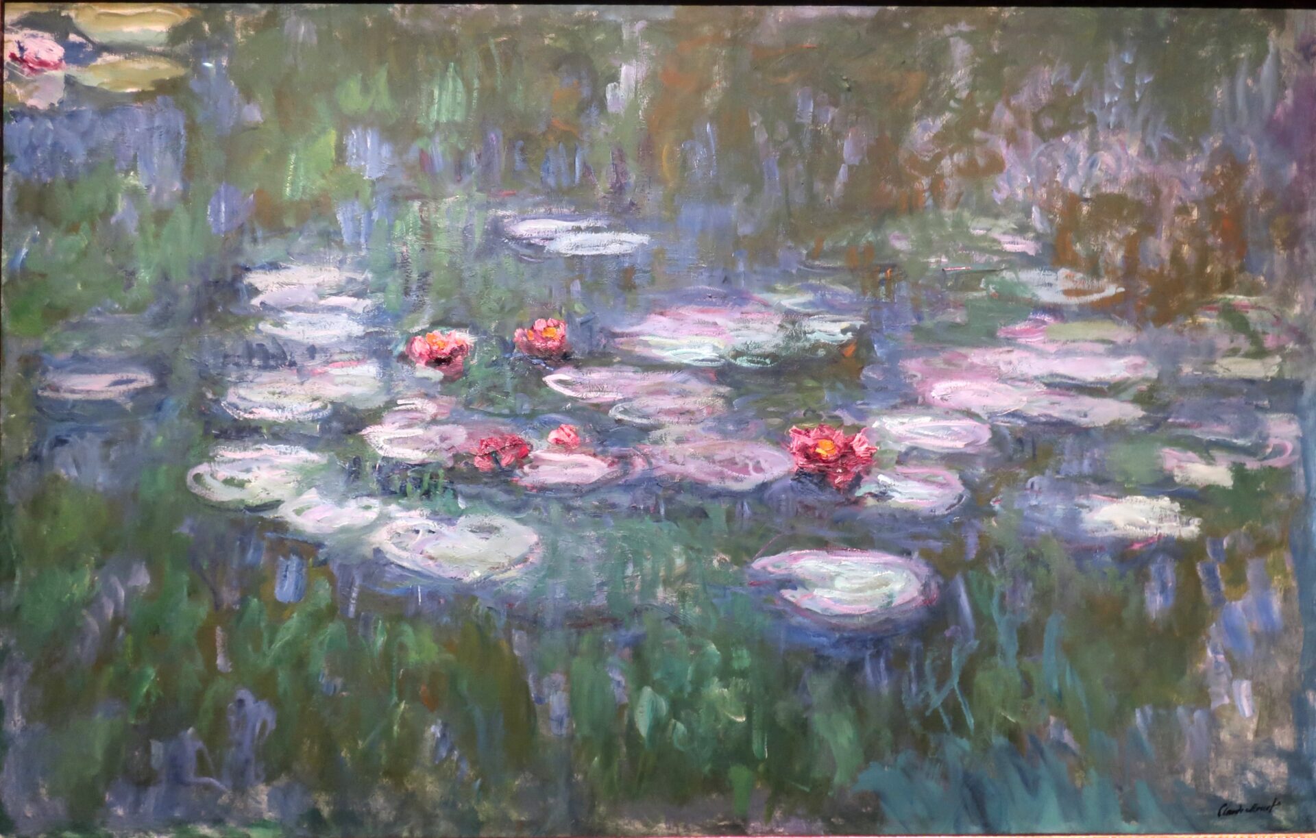 Claude Monet created a series of paintings which he called Water Lilies.