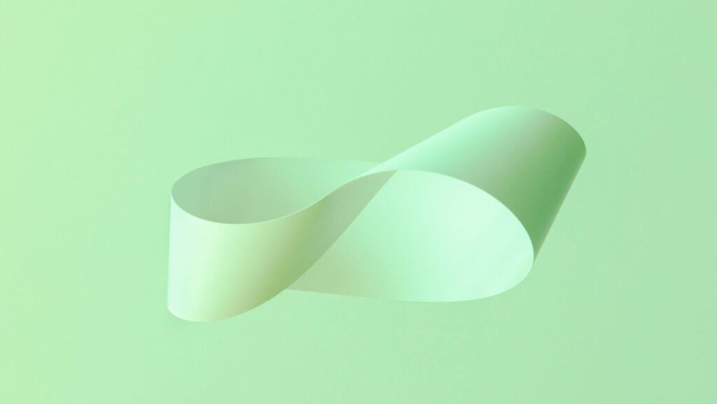 Möbius strip is a symbol of infinity.