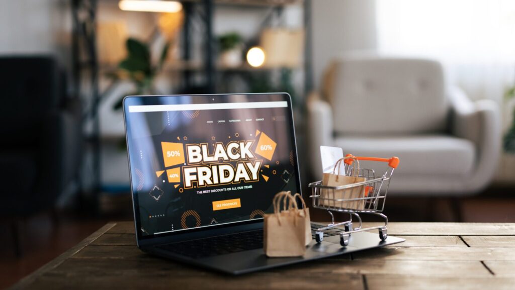 Christmas shopping is associated with Black Friday.