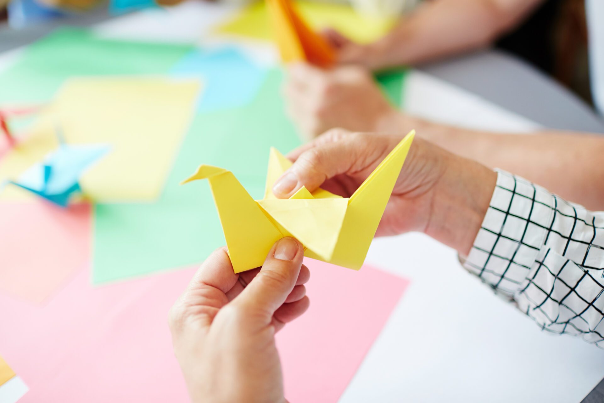 Origami is popular all over the world.