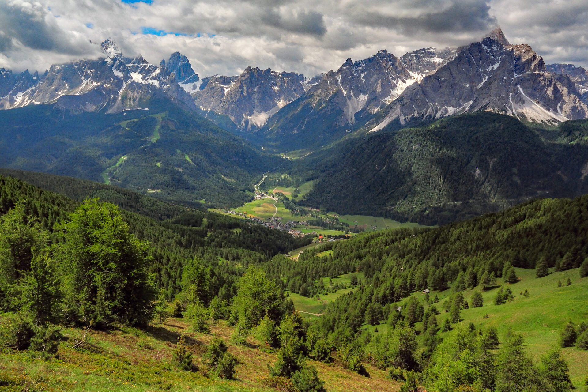 The glacial peaks are a source of fresh water.