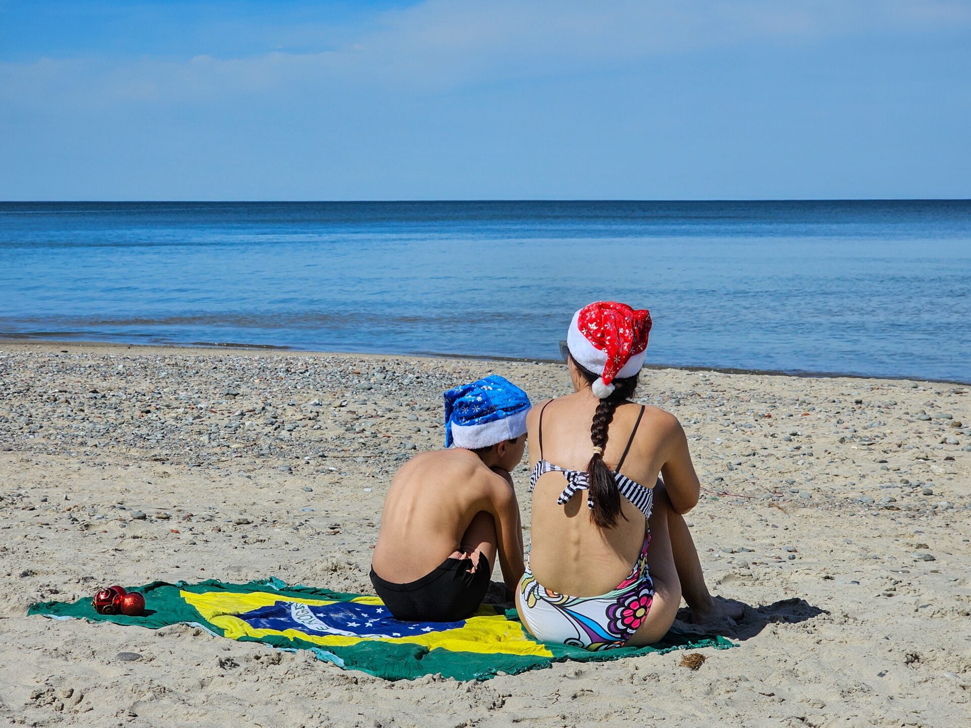 Christmas on the beach is quite normal for Brazilians.